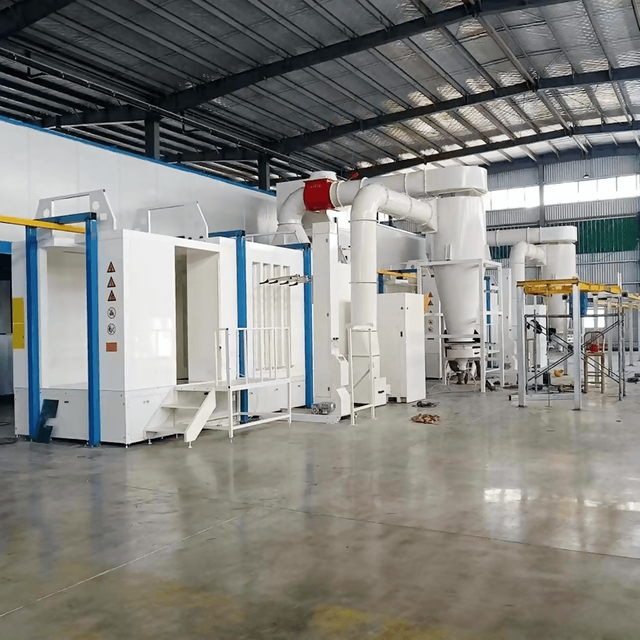 Большая циклонная система для быстрой смены цвета порошковой покрасочной камеры